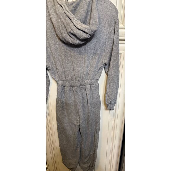 Zara Girls Zip-up Drawstring Waist Hooded One Piece Jumpsuit Gray Sz 10 NWT - Picture 6 of 12
